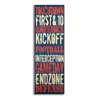 Stupell Industries The Kids Room Touchdown Football Typography Wall
